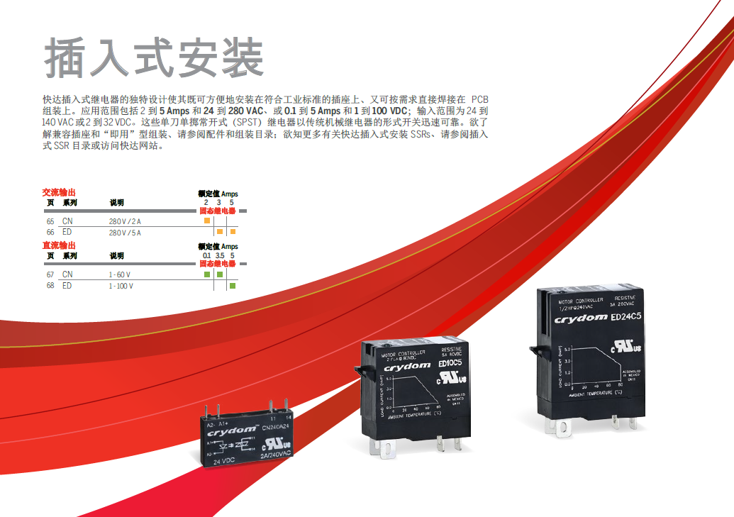 快達(dá)固態(tài)繼電器PCB 插件 底座插入安裝等(圖2) 快達(dá)固態(tài)繼電器PCB 插件 底座插入安裝等(圖2)